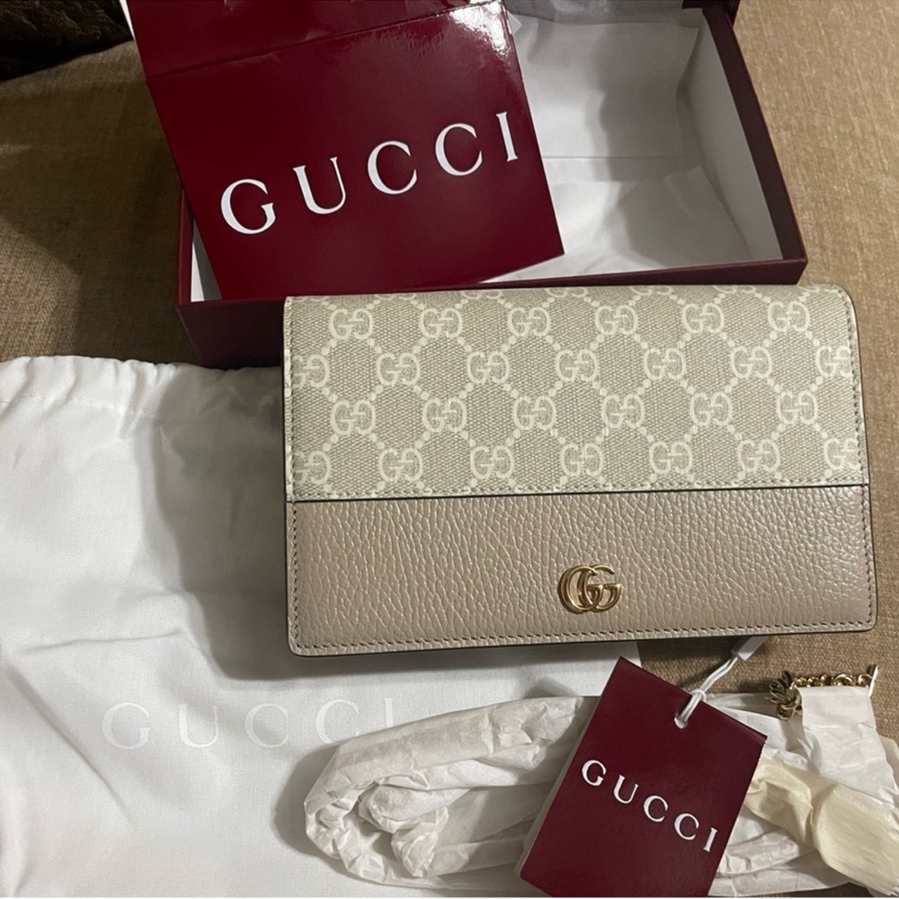 Gucci GG MARMONT WALLET ON CHAIN NWT